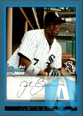 2009 1st Bowman Prospects Blue #BP70 Justin Greene 246/500 White Sox